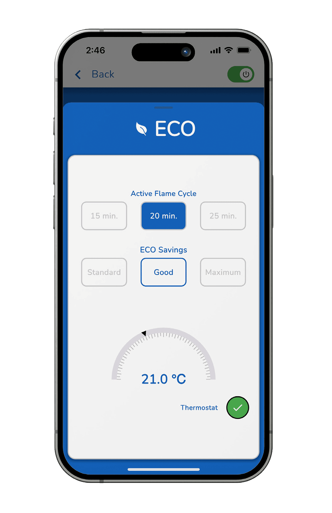 Control your Valor Gas Fireplace with our remote app